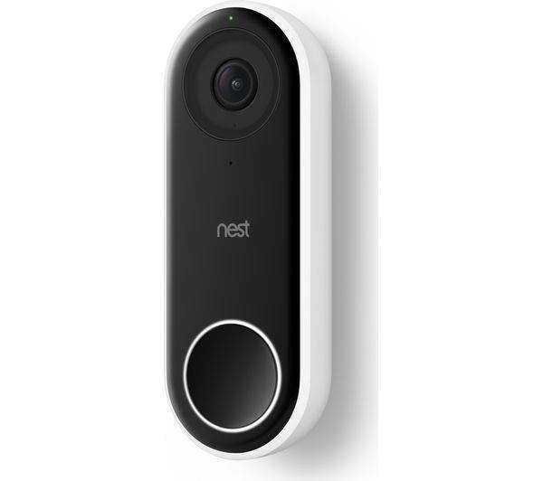 Google Nest Hello HD Video 24/7 Streaming Two-Way Communication Ring Doorbell with code (Open Box product in as new condition) Red-Rock-UK