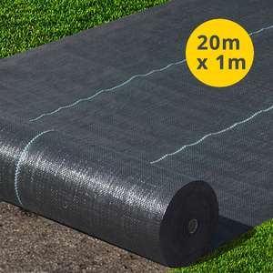 Heavy Duty woven polypropylene weed control fabric 20m x 1m - £5.99 instore @ Home Bargains Blackpool and Poulton le Fylde