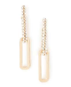 Superdrug studio diamanté chain link drop earrings 70p + Free Collection @ Superdrug