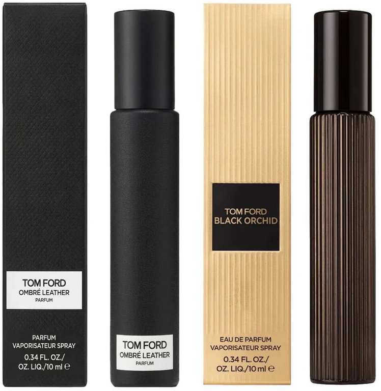 Tom Ford Ombre Leather Parfum Spray 10ml / Tom Ford Black Orchid Eau de Parfum Travel Spray 10ml £23.54 - With Code