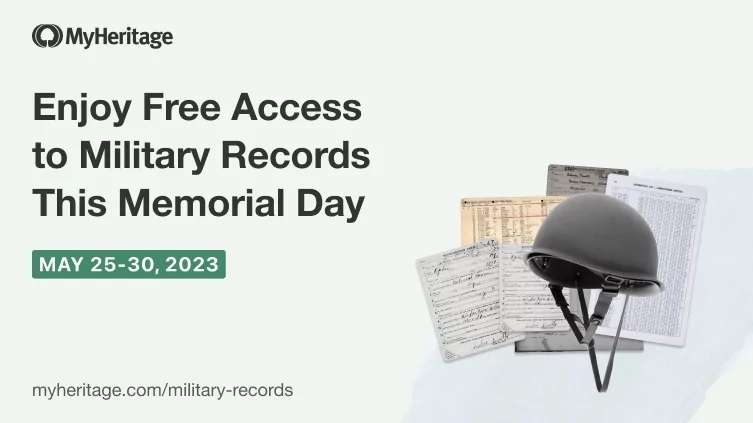 Free Access to Military Records on MyHeritage 25-30 May 2023