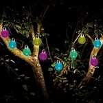Solar Crackle globe Solar-powered Multicolour 4.7m 10 LED Outdoor String lights £10 (Collection Only) @ B&Q