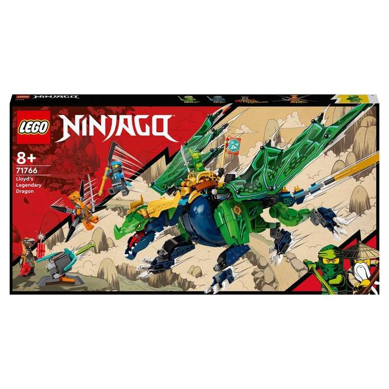 LEGO NINJAGO Lloyd’s Legendary Dragon Toy 71766 £40 + Free collection @ George (Asda)