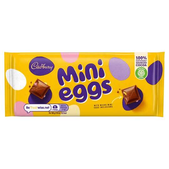Cadbury Mini Eggs Bar 110g 69p Farmfoods Erdington