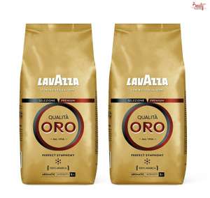2 x 1kg Lavazza Qualita Oro Coffee Beans - W/Code - Sold by Beautymagasin (UK Mainland)