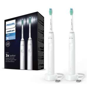 Two Philips Sonicare 3100 Series Sonic Electric Toothbrushes [HX3675/13] £49.99 For New Members Using Member / Newsletter Code @ Philips