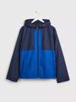 Men's Blue & Navy Colour Block Raincoat - Free Click & Collect