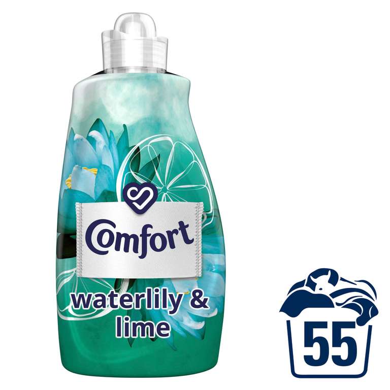 Comfort Waterlily & Lime Fabric Conditioner 55 Wash 1.925 l £2.75 @ Iceland