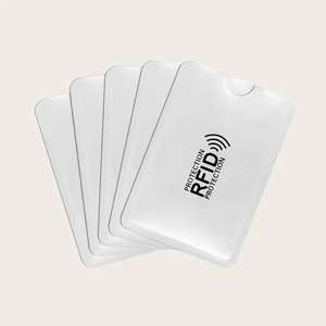 5pcs RFID Blocking Credit Card Holder Set - Secure Your Bank Cards & IDs in Style Sold by Wuhyoo