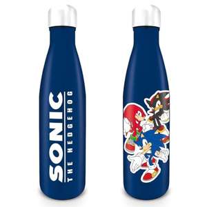 Pyramid International Sonic the Hedgehog Metal Water Bottle (Speed Trio Design) 540ml Drink Bottle - Official Merchandise