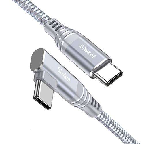 Siwket 100w USB C Cable 90 Degree [2M] 100W Braided - Sold By hulian FBA