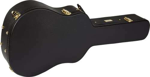 Fender PD-220E Dreadnought Acoustic Guitar, Ovangkol Fingerboard,Natural, includes a Hardshell Guitar Case