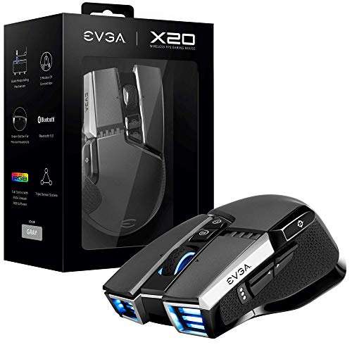 EVGA X20 Wireless Gaming Mouse for £20.59 with Voucher @ Amazon