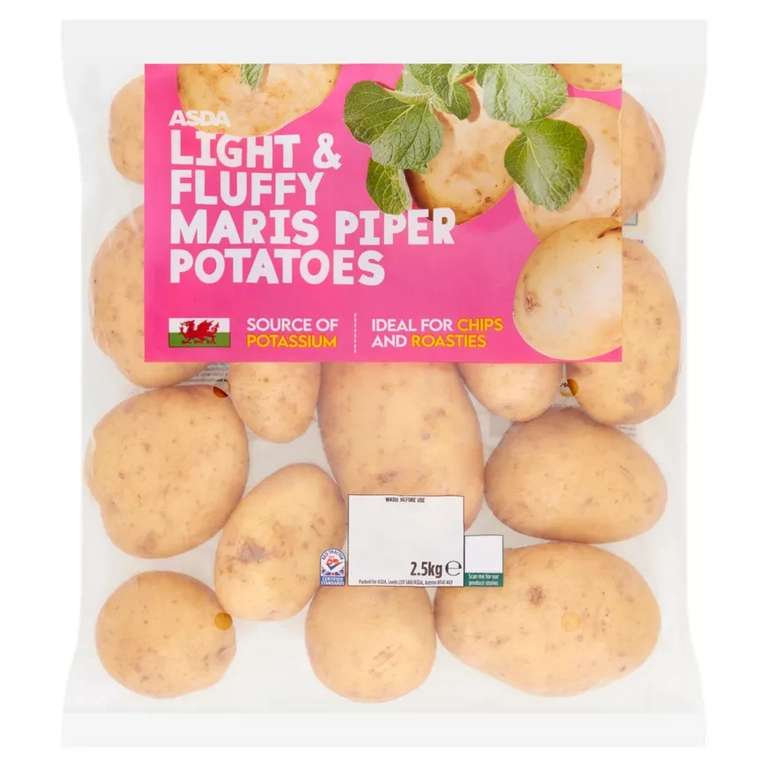 ASDA Light & Fluffy Maris Piper Potatoes 2.5kg - 80p @ Asda