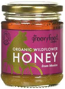 The Groovy Food Company Organic Mexican Wildflower Honey in a glass jar, 340 g - £2.55 (w/15% S&S)