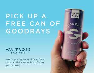 Pick up a FREE can of Goodrays at Waitrose