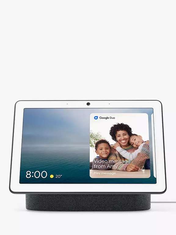 Google Nest Hub Max Hands-Free Smart Home Controller with 10” Screen, Charcoal £189 / £174 with JL member discount code @ John Lewis