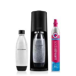 SodaStream Terra Sparkling Water Maker Machine, with 1 Litre Reusable BPA-Free Water Bottle - Sold By Kayz Goods FBA