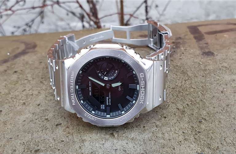 G-Shock Full Metal Tough Solar Bluetooth Black Dial Bracelet Watch GM-B2100D-1AER - £386.95 @ D C Leake