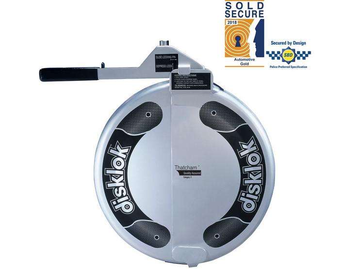 Disklok Steering Lock Silver Small 35-38.9cm £103.26 with code @ RAC