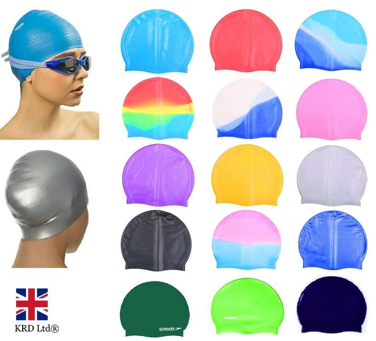 silicon swimming cap various colours £3.99 delivered @ krd.ltd2015 eBay