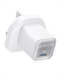 Anker 511 USB-C Nano 3 30W GaN Charger Plug PPS White sold by Anker Direct FBA