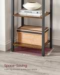 6-Tier Bookshelf, Bookcase, Shelving Unit 30 x 40 x 187.5 cm Rustic Brown and Black £39.99 delivered, using code @ Songmics