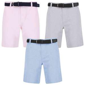 Men's Cotton Chino Shorts + Woven Belt for £12 Each With Code + £2.80 Delivery @ Tokyo Laundry
