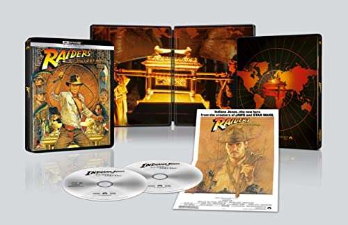 Raiders of the Lost Ark - 4K Ultra HD Steelbook (Includes Blu-ray) £20.32 delivered @ Amazon Italy