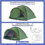 Eurohike Cairns 2 DLX Nightfall Tent with Nightfall Darkened Technology Bedroom,2 Man Tent - Sold/Dispatched by GO Outdoors