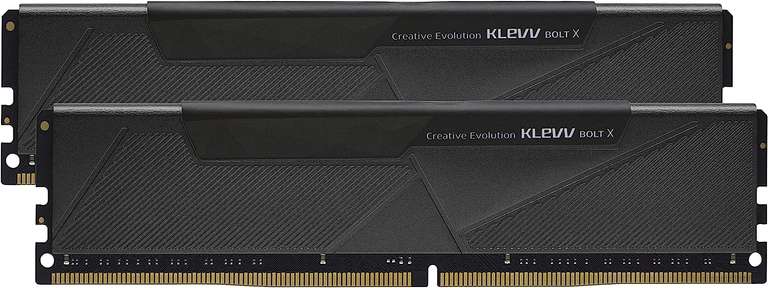 KLEVV BOLT X 32GB kit (16GB x2) 3600 MHz Gaming Memory DDR4-RAM XMP 2.0 Non-RGB High Performance Overclocking