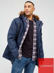 Very Man Four Pocket Parka - Navy £24.50 +£3 Click & Collect @ Very