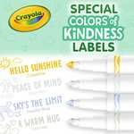 CRAYOLA Colours of Kindness Washable Fine Line Markers - Assorted Colours (Pack of 10) | Colours That Represent Good Feelings
