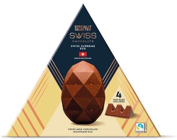 Specially Selected Swiss Mountain Egg 240g £6.99 / Giant Galeggsy Egg 600g £9.99 / Specially Selected Belgian Marble Egg 240g £6.99 + More