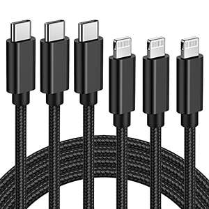 Quntis USB C to Lightning Cable MFi Certified, 3Pack 2M Nylon Braided | Sold by Ulinek FBA (Prime Exclusive)