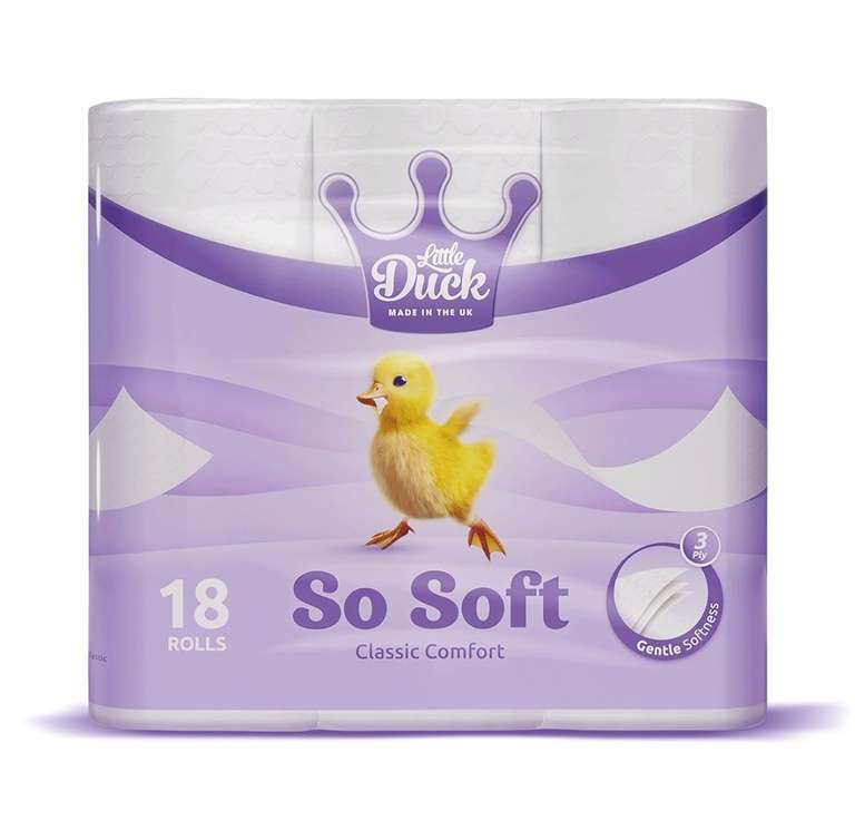 Little Duck So Soft Toilet Roll – 18 Pack (mix any 4 for £20)