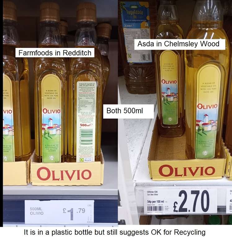 Olivio Oil 500ml In Redditch