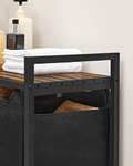 Vasagle Steel Framed Laundry Unit with 3 Removable Bags (Rustic Brown & Black / Grey & Black) - Sold by Songmics Home UK