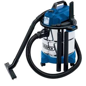 Draper 13785 Wet & Dry Vacuum Cleaner with Stainless Steel Tank, 20L, 230V £55 @ Amazon