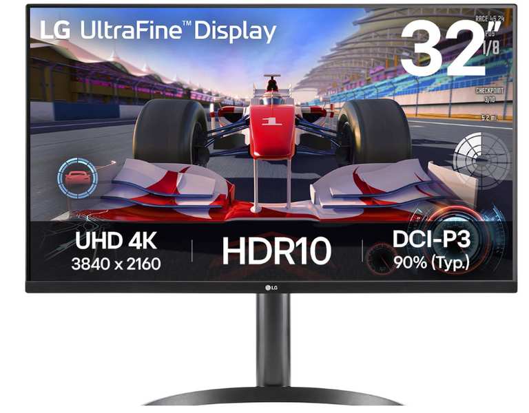 LG 32UR550K-B 32" LG UltraFine Monitor, 4K Display, HDR10, Black Stabiliser, Stereo Speaker, w/BLC discount (£183.24 With HSD/DFC/EPP)