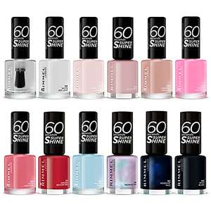 Rimmel London 60 Seconds Super Shine Nail: 12 Nail Polish Set (£15.61 or £14.63 Subscribe and save with additional 10% voucher)