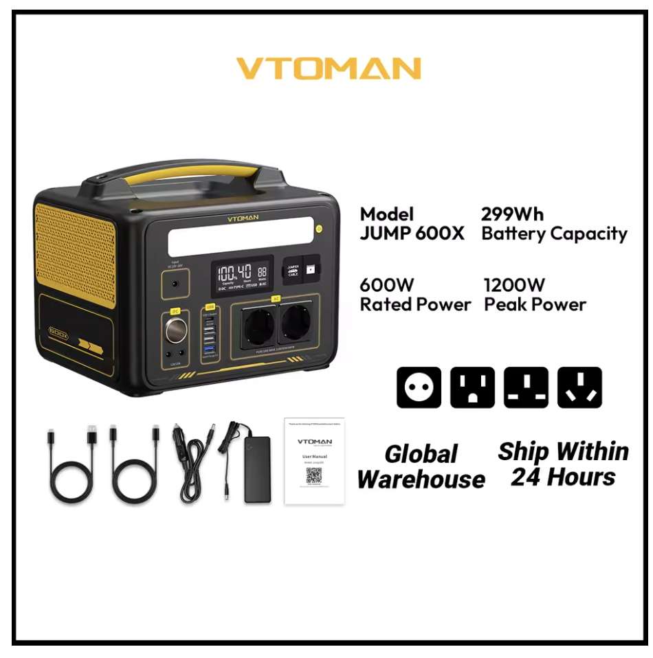 VTOMAN Jump 600X Power Station 299Wh LiFePO4 at AliExpress - 2