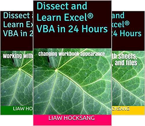 Dissect and Learn Excel VBA in 24 Hours: (4 book series) Kindle Editions - Free @ Amazon