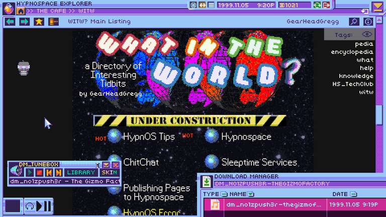 [Switch] Hypnospace Outlaw ('90s internet simulator) - PEGI 12 - £5.42 @ Nintendo eShop