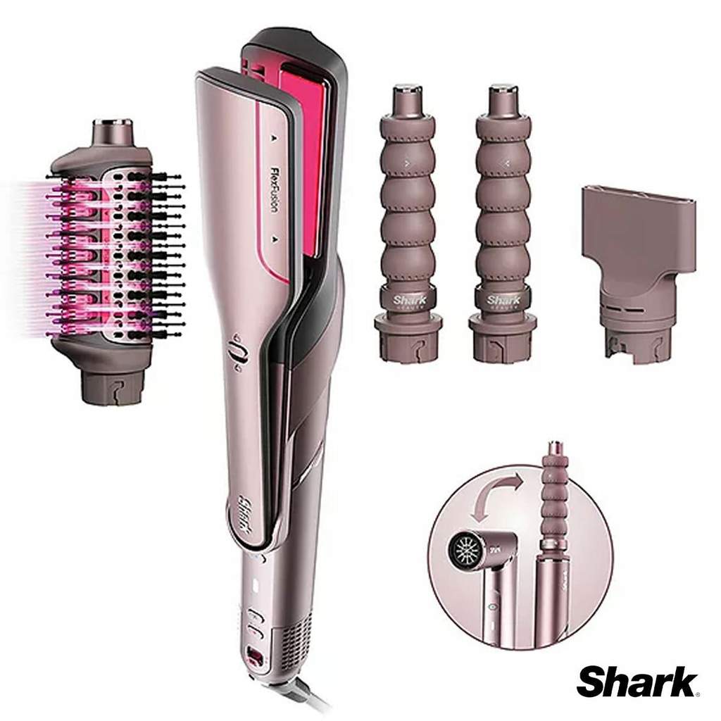 Shark FlexFusion Straight 4-in-1 Air Styler & Dryer & Ceramic Straightener, HD641SUK At Checkout (2 Year Guarantee) + Free Delivery