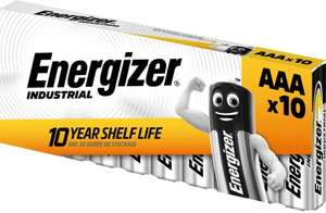 Energizer Industrial Alkaline AAA Battery Pack of 10 with Amazon Business Account