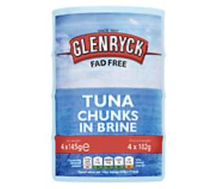 Glenryck 4 Pack Tuna Chunks in Brine £1 at Asda (Fosse Park Leicester)
