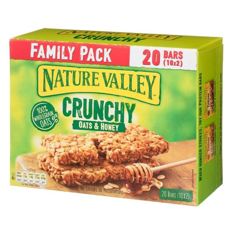 Nature Valley Crunchy Oats & Honey 10 x 2 Bars £2.79 @ B&M instore only at Wigan