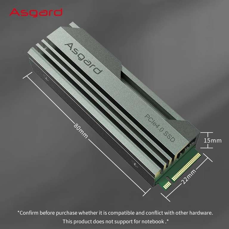 Asgard AN4 2TB M.2 PCIe Gen4 NVMe Internal SSD £69.93 with code @ Asgard Official Store / AliExpress