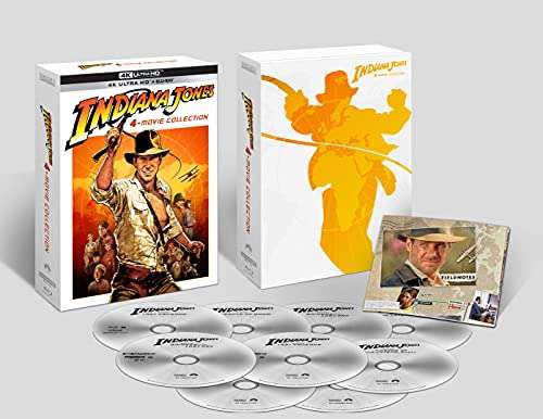 Indiana Jones 4-Movie Collection (4 x 4K Ultra-HD + 5 x Blu-Ray Disc)